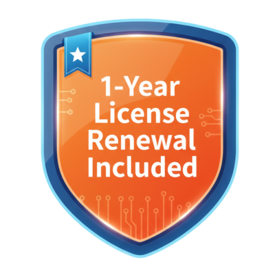 1-Year License Renewal Included